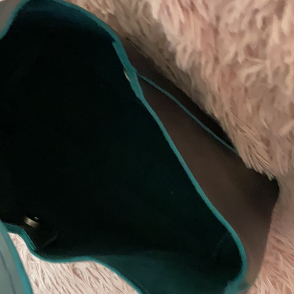 Portland Leather Brand Naomi Large Teal Shoulder Tote - Women's Bag - Picture 6 of 6